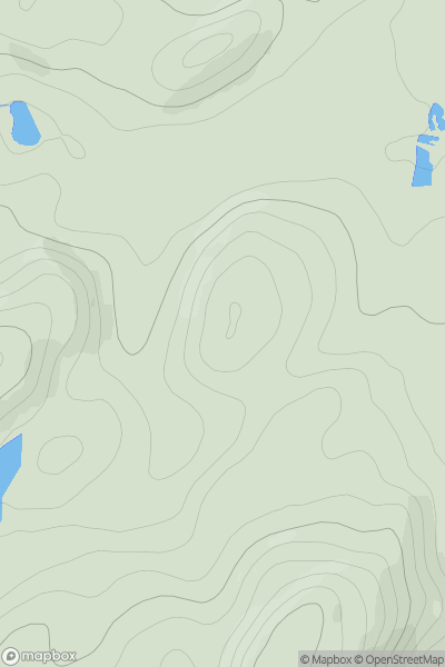 Thumbnail image for Torr an t-Sagairt [Glen Albyn and the Monadh Liath] showing contour plot for surrounding peak